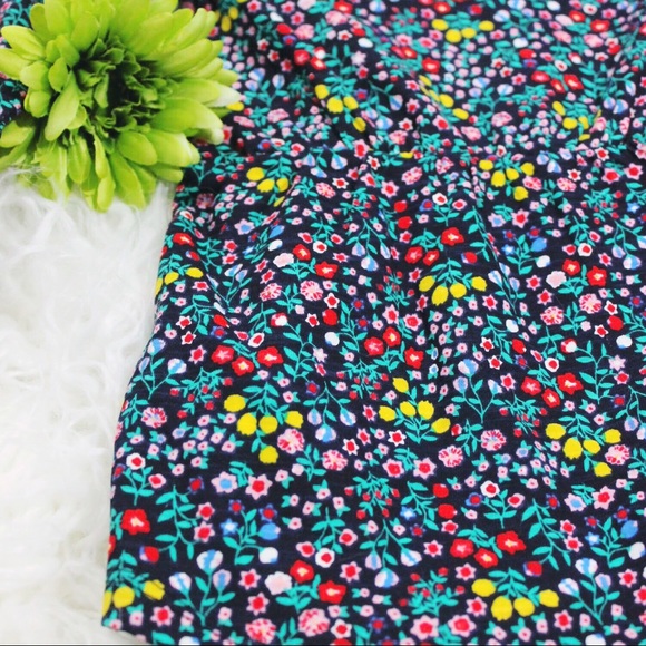 NWT Joe Fresh Girls Ruffle Flower Print Dress - Picture 4 of 6